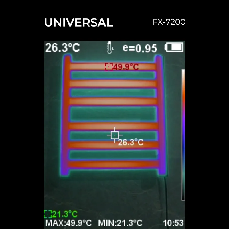 Полотенцесушитель электрический Fixsen UNIVERSAL 600х500 FX-7200W белый — Изображение 6