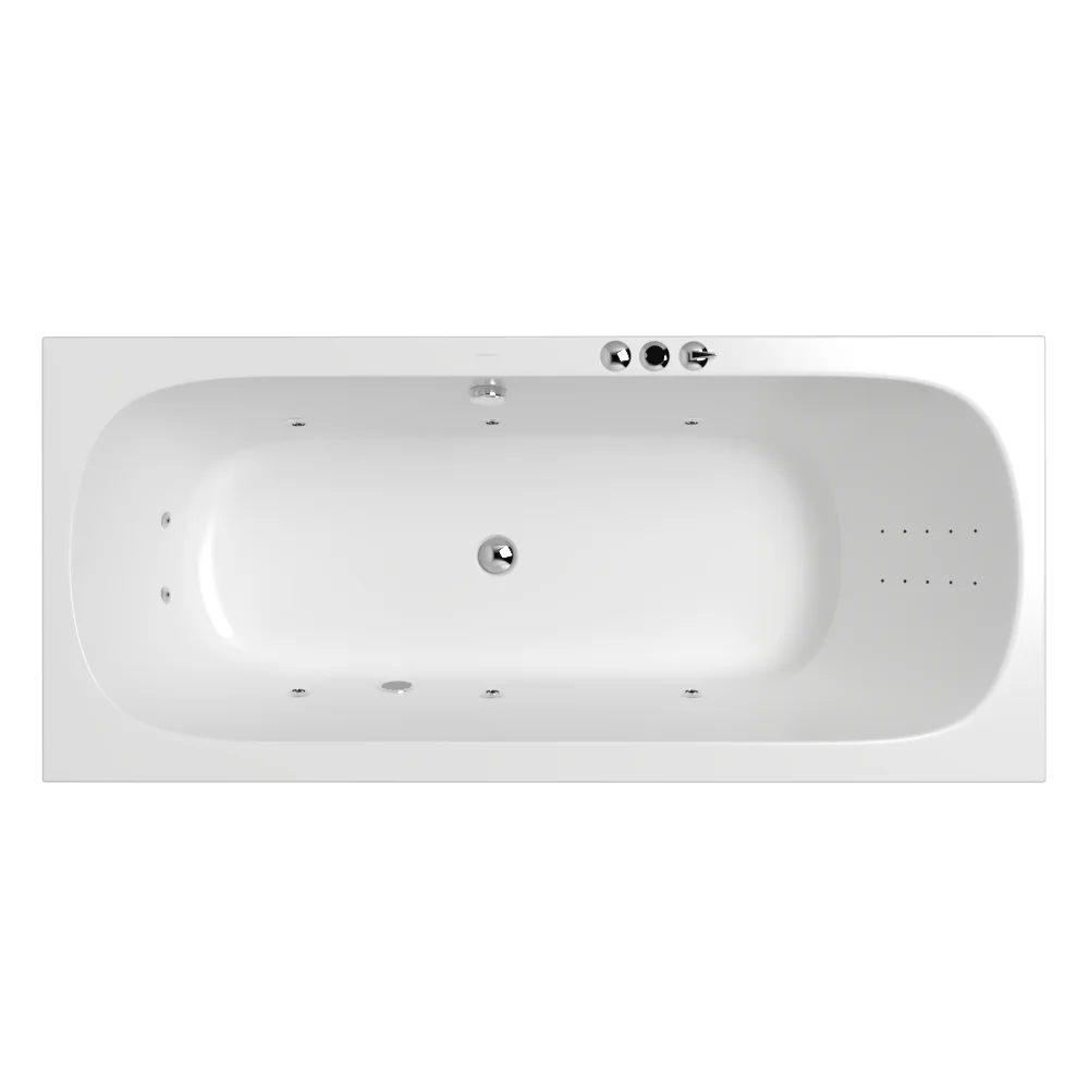 Акриловая ванна WHITECROSS Print Slim 170x75 SMART NANO 0113.170075.100.SMARTNANO.CR хром — Изображение 1
