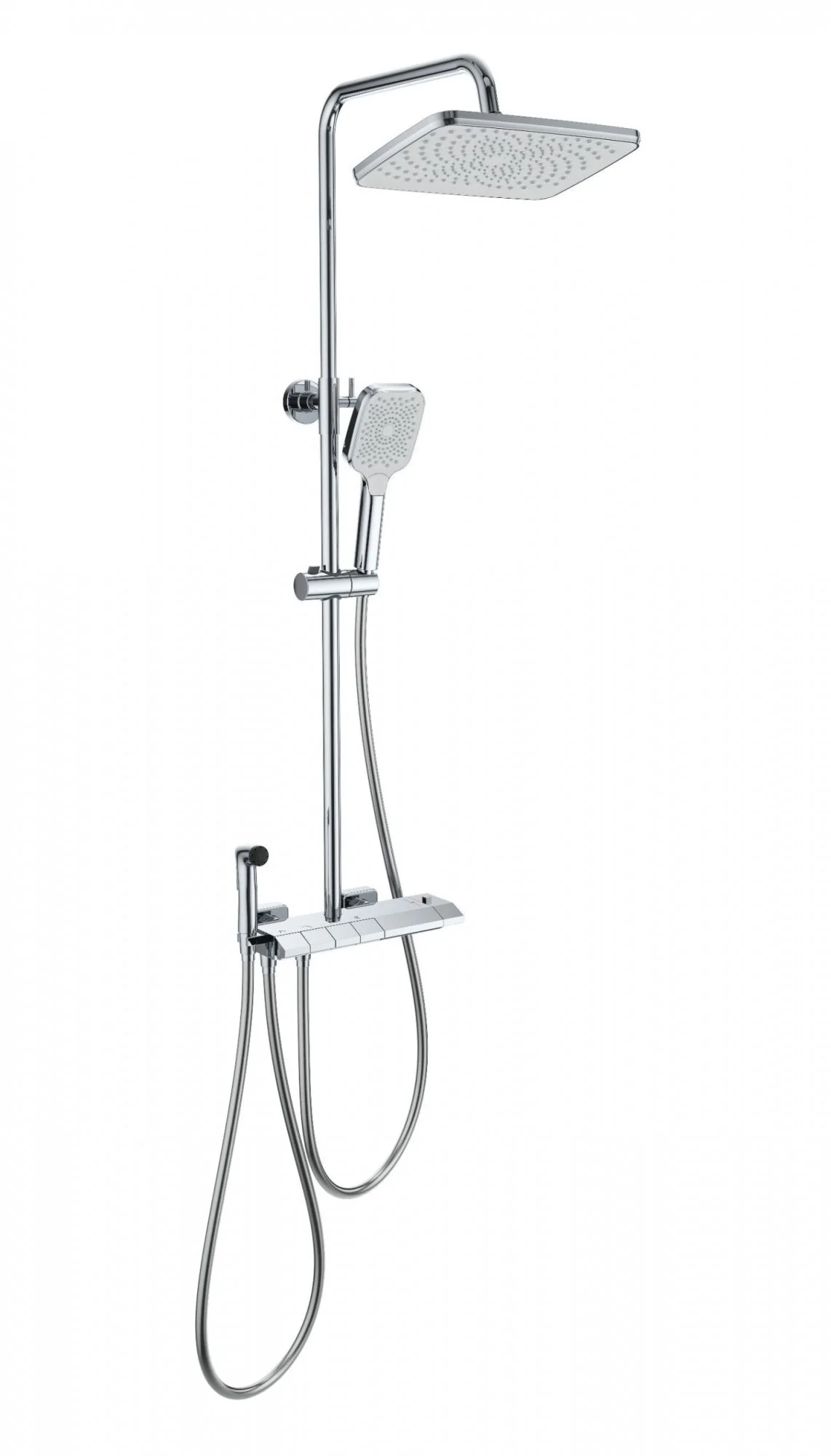 Душевая система Wonzon & Woghand с термостатом, хром (WW-B4132-A-CR) Душевая система Wonzon & Woghand с термостатом, хром (WW-B4132-A-CR)