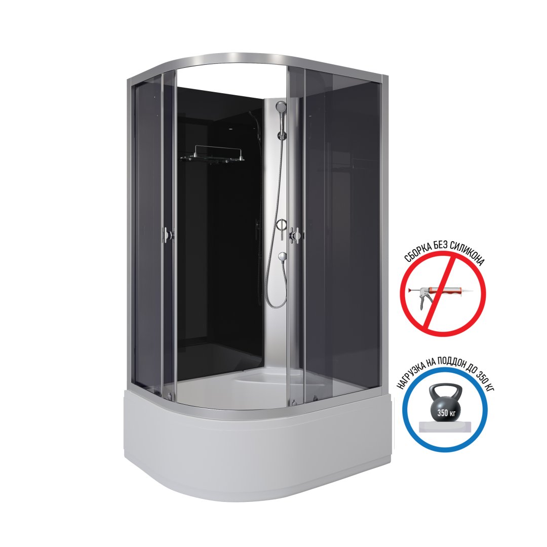 Душевая кабина Niagara Eco E110/80/40R/TN/BK (1100х800х1950) E110/80/40R/TN/BK Душевая кабина Niagara Eco E110/80/40R/TN/BK (1100х800х1950) E110/80/40R/TN/BK