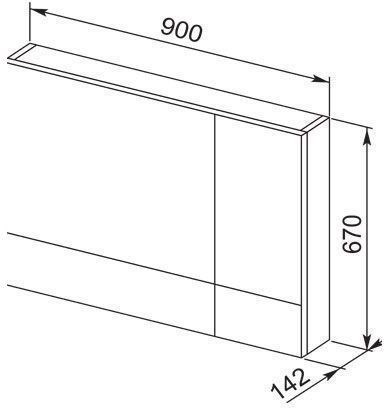 Зеркальный шкаф Aquanet Верона 90 белый 00172339 Зеркальный шкаф Aquanet Верона 90 белый 00172339
