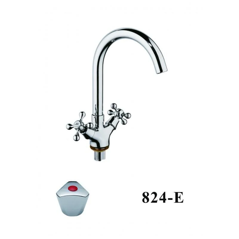 Смеситель для кухни D-Lin D153824-E хром — Изображение 1