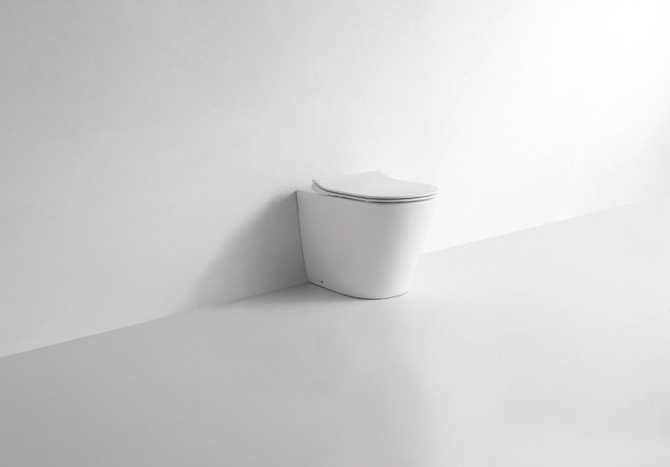 Унитаз приставной CeramaLux 3178 белый с крышкой микролифт Унитаз приставной CeramaLux 3178 белый с крышкой микролифт