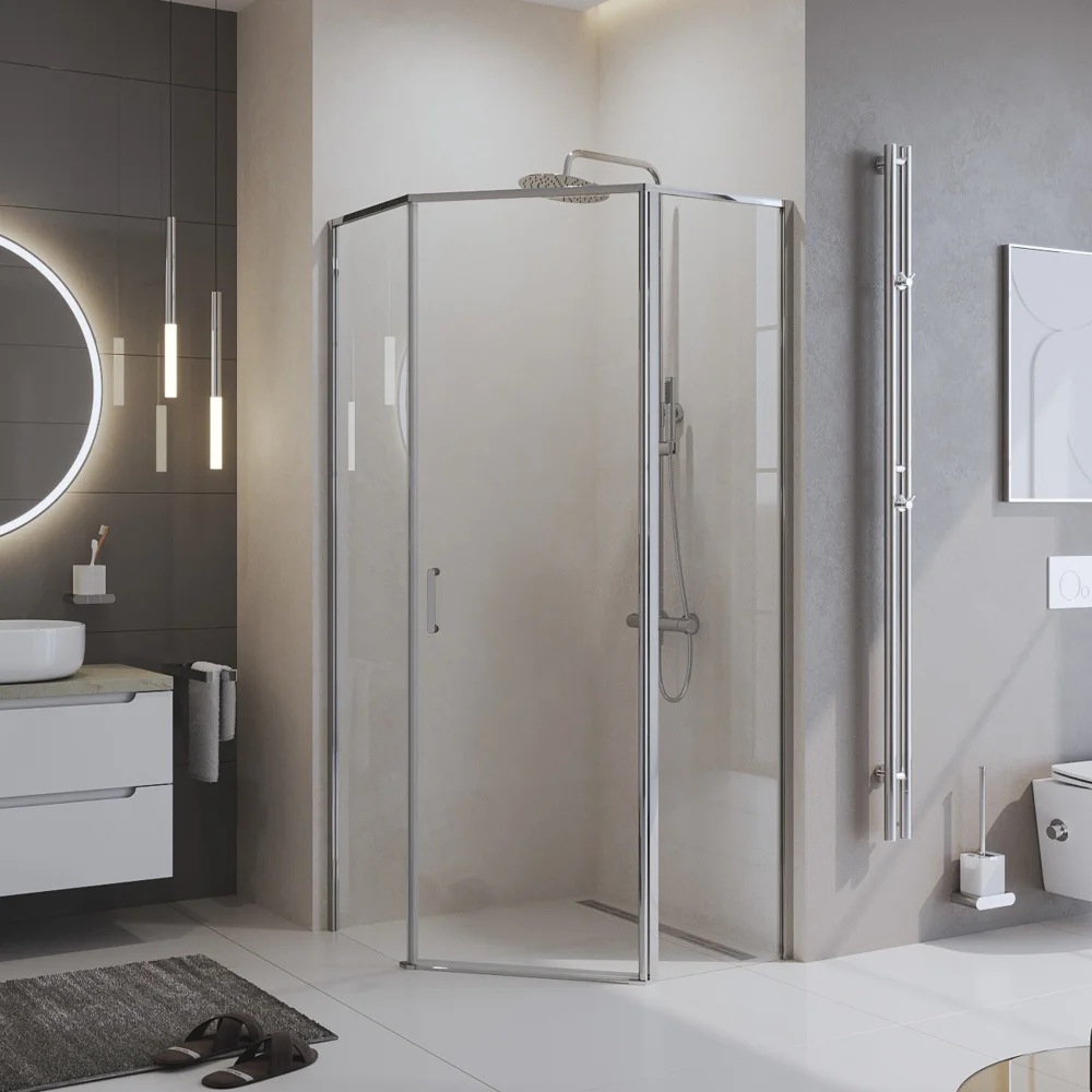 Душевой уголок BelBagno UNO-195-P-1-80-C-Cr — Изображение 1
