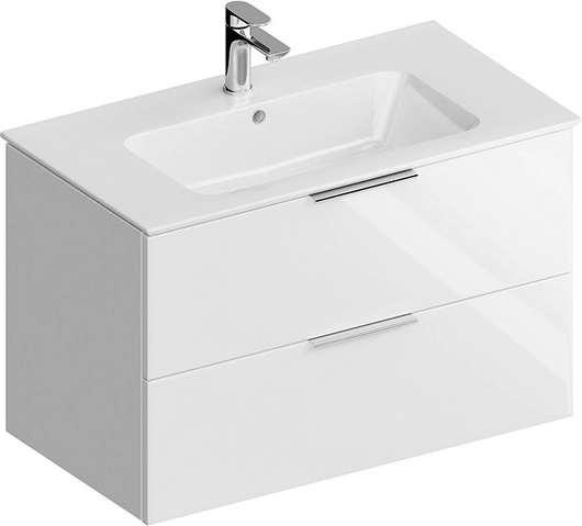 Тумба под раковину Kerama Marazzi Piano Forte PI.F.85\WHT подвесная 85 см, белый глянцевый — Изображение 2