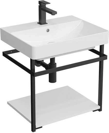 Консоль под раковину Kerama Marazzi Pro 55 PRO.55.02\BLK.M подвесная, черная матовая — Изображение 2