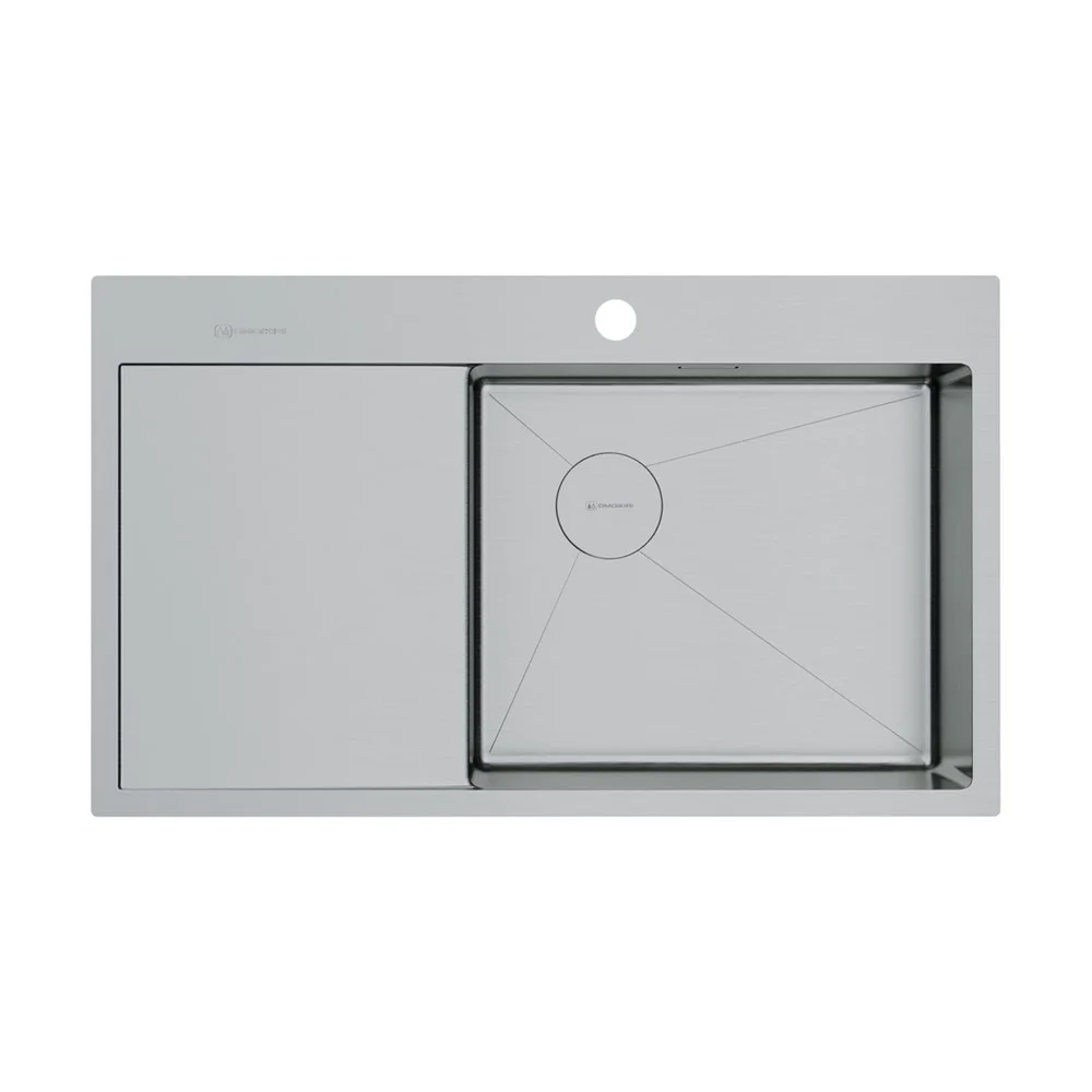 Кухонная мойка Omoikiri Akisame 86-IN-R Side нержавеющая сталь/нержавеющая сталь 4997042 Кухонная мойка Omoikiri Akisame 86-IN-R Side нержавеющая сталь/нержавеющая сталь 4997042
