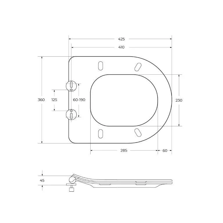 Унитаз подвесной BelBagno LOTO BB070CHR/SC безободковый c сиденьем — Изображение 15