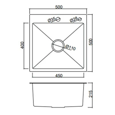 Кухонная мойка FRAP FS5050 сатин Кухонная мойка FRAP FS5050 сатин