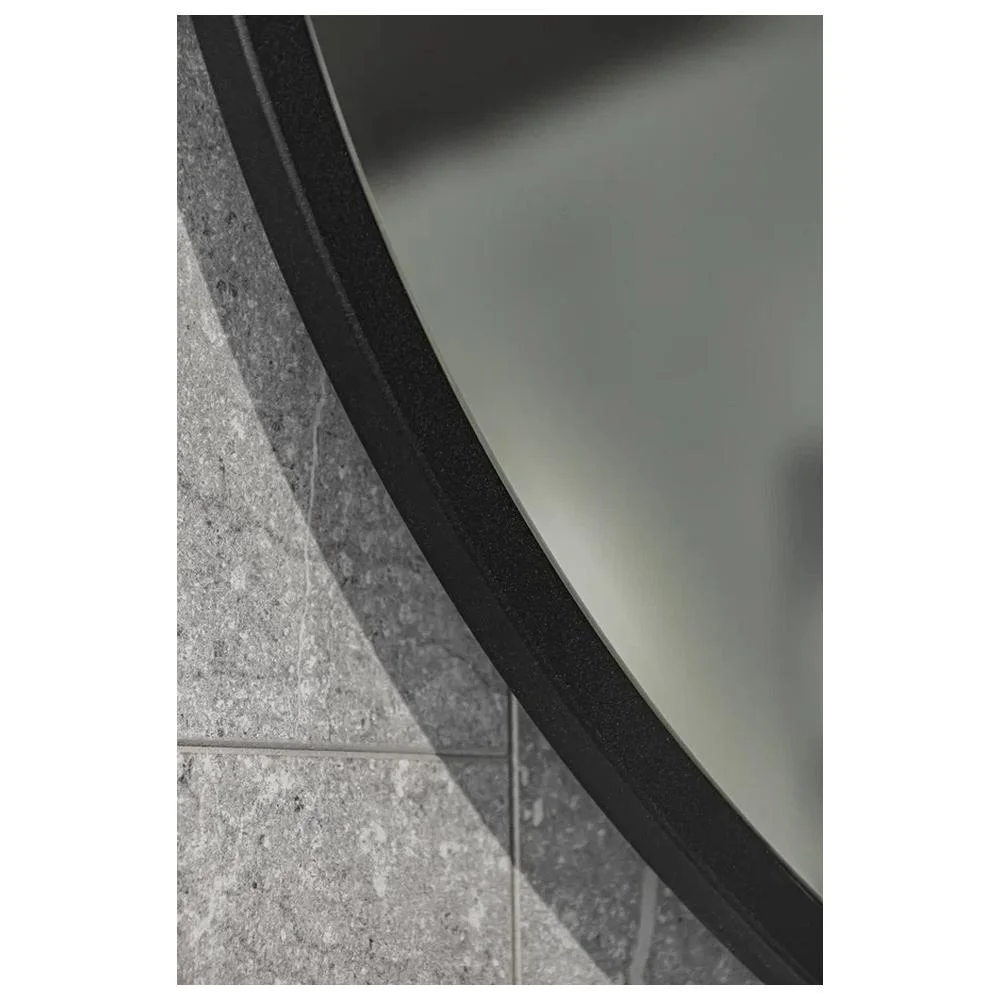 Зеркало Silver Mirrors Glory LED-00003071 D700 металлическая рама черный — Изображение 8
