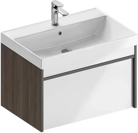 Тумба под раковину Kerama Marazzi Modula MOD.70.1+1\AR подвесная 70 арабика — Изображение 2