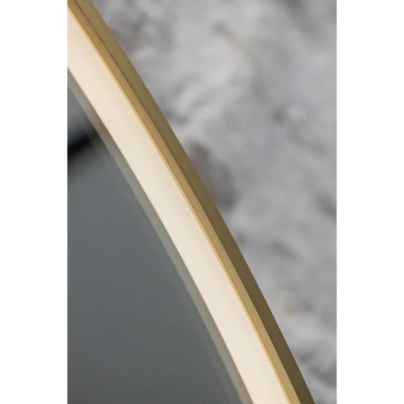 Зеркало Silver Mirrors Deluna LED-00003162 D700 алюминиевый профиль золото подогрев сенсорный выключатель — Изображение 11