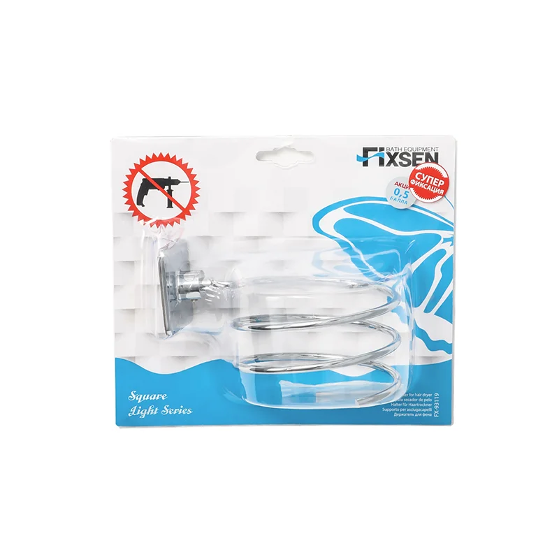 Держатель фена FIXSEN SQUARE FX-93119 хром — Изображение 3