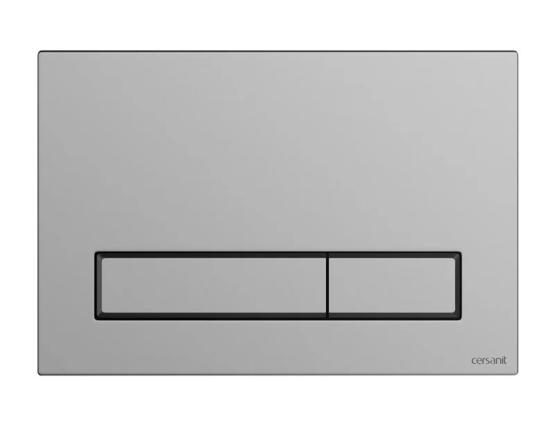 Клавиша смыва Cersanit BLICK (A64078) пластик хром матовый 64078 Клавиша смыва Cersanit BLICK (A64078) пластик хром матовый 64078