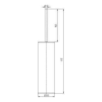 Ершик для унитаза Paini Pixel 81CR061 Ершик для унитаза Paini Pixel 81CR061