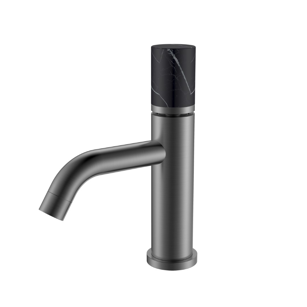 Смеситель для раковины Boheme Stick 121-GM-MR-B GUN METAL MRAMOR BLACK Смеситель для раковины Boheme Stick 121-GM-MR-B GUN METAL MRAMOR BLACK