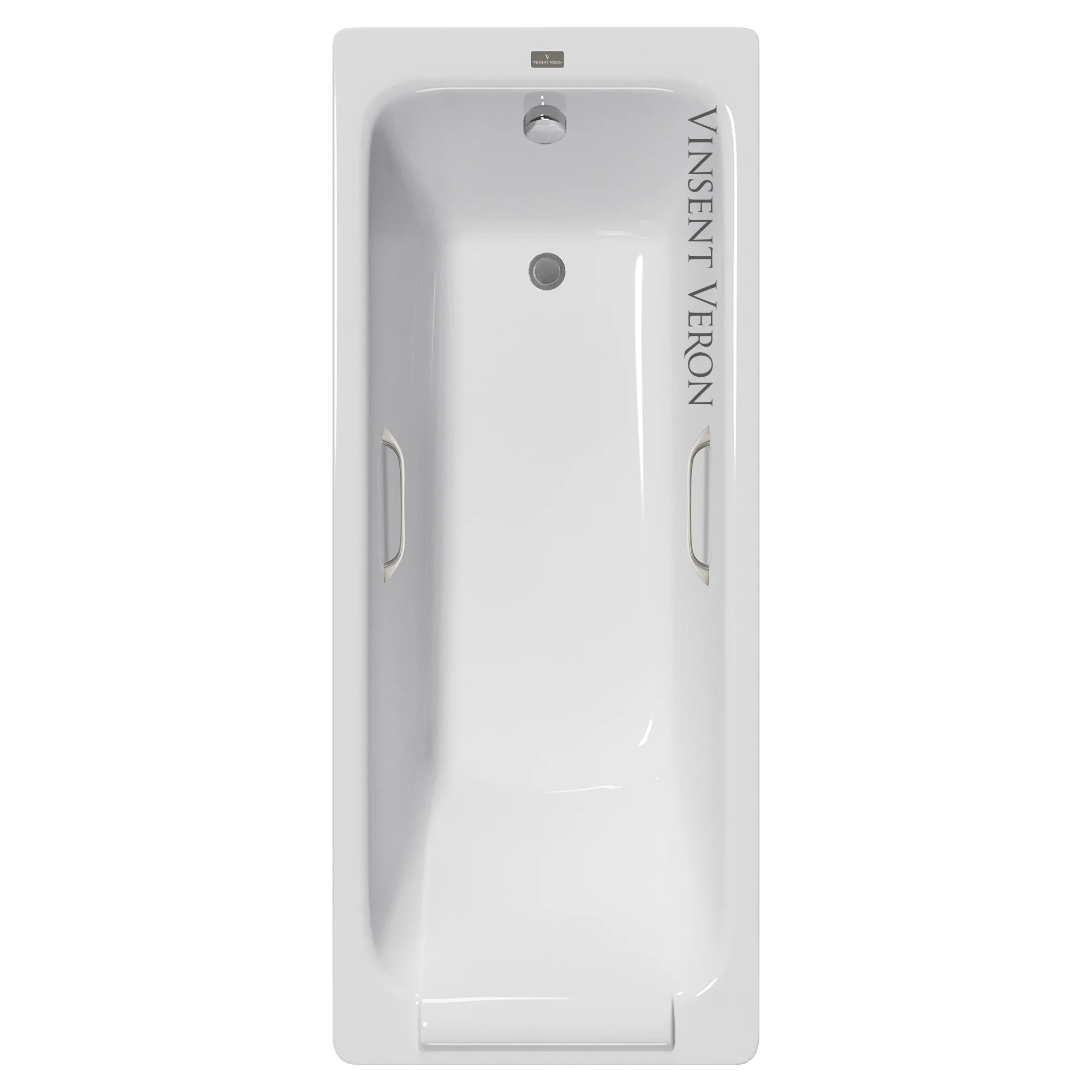Ванна чугунная Vinsent Veron Italon 170x70x45 VIT1707045H/VH0012NI с ручками цвет никель Ванна чугунная Vinsent Veron Italon 170x70x45 VIT1707045H/VH0012NI с ручками цвет никель