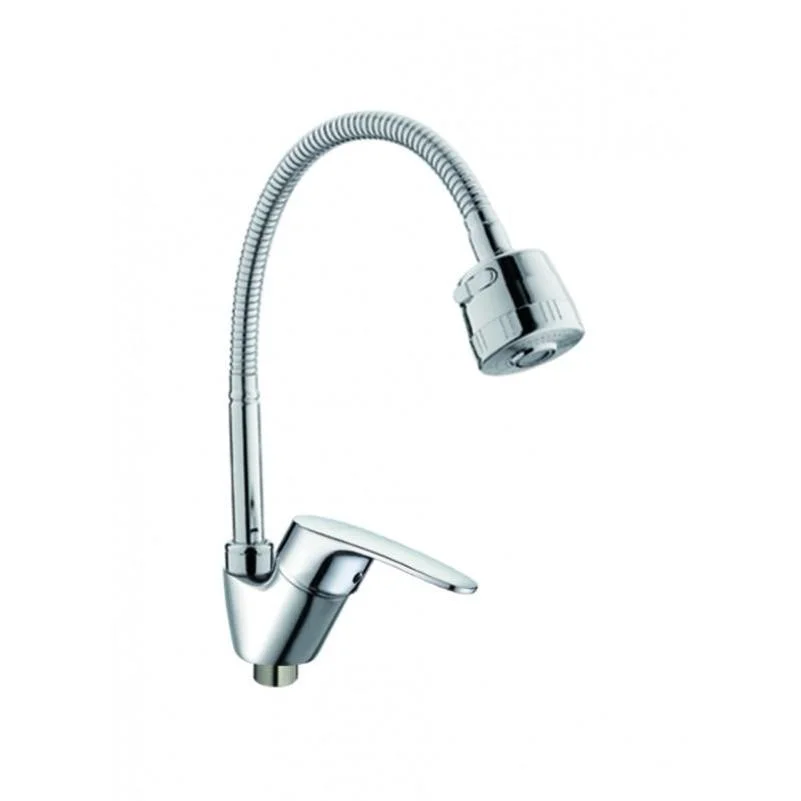 Смеситель для кухни D-Lin D150302-T с гибким изливом, хром — Изображение 1