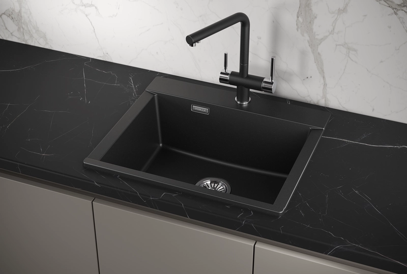 Кухонная мойка Granula 5804 шварц — Изображение 1