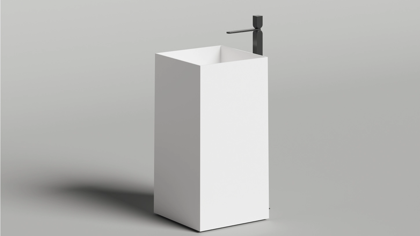 Раковина Salini ARMONIA SQUARE 01 130521M 450x450 напольная S-Stone Раковина Salini ARMONIA SQUARE 01 130521M 450x450 напольная S-Stone