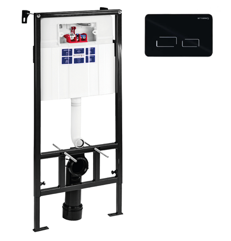 Инсталляция для унитаза BETTOSERB SAVA SLIM SUPERIOR SES40006491 с клавишей смыва SENSORIO сенсорная черная Инсталляция для унитаза BETTOSERB SAVA SLIM SUPERIOR SES40006491 с клавишей смыва SENSORIO сенсорная черная