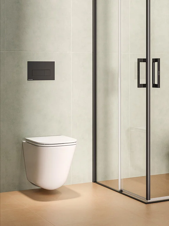 Унитаз подвесной Kerama Marazzi Cubo Tornado CU.T.wc.02 с системой смыва торнадо с крепежом и сиденьем, белый глянцевый — Изображение 13