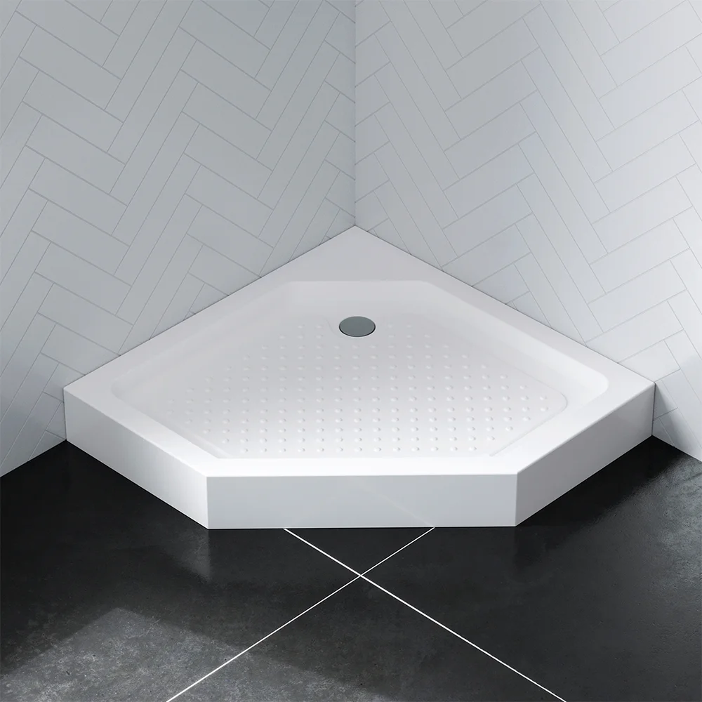 Душевой поддон AM.PM Gem W90T-405-090WT пятиугольный 90х90, с сифоном Душевой поддон AM.PM Gem W90T-405-090WT пятиугольный 90х90, с сифоном