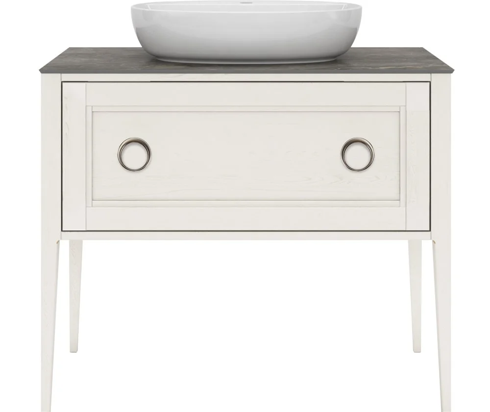 Тумба под раковину Kerama Marazzi PLAZA Classic Neo напольная с ящиками 100, белая матовая PL.CN.100 PL.CN.100.1+1\WHT.M Тумба под раковину Kerama Marazzi PLAZA Classic Neo напольная с ящиками 100, белая матовая PL.CN.100 PL.CN.100.1+1\WHT.M