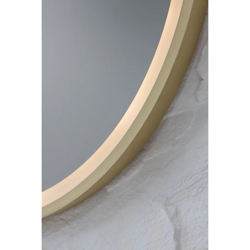 Зеркало Silver Mirrors Deluna LED-00003148 D600 алюминиевый профиль золото бесконтактный сенсор — Изображение 12
