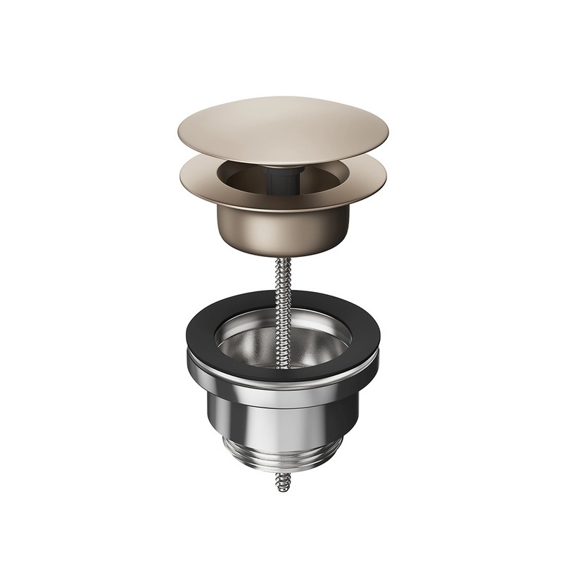 Донный клапан Kerama Marazzi 230KM.M0.071 клик-клак для раковины, золотой атласный — Изображение 3