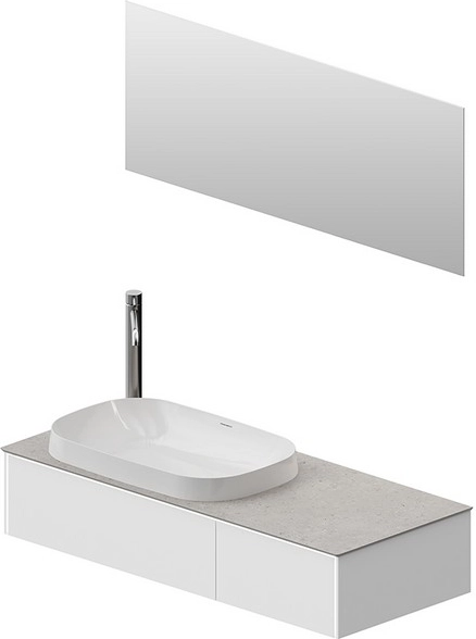 Тумба под раковину Kerama Marazzi Magica MA.120.2\MGR.M подвесная 120, утренний серый матовый — Изображение 11