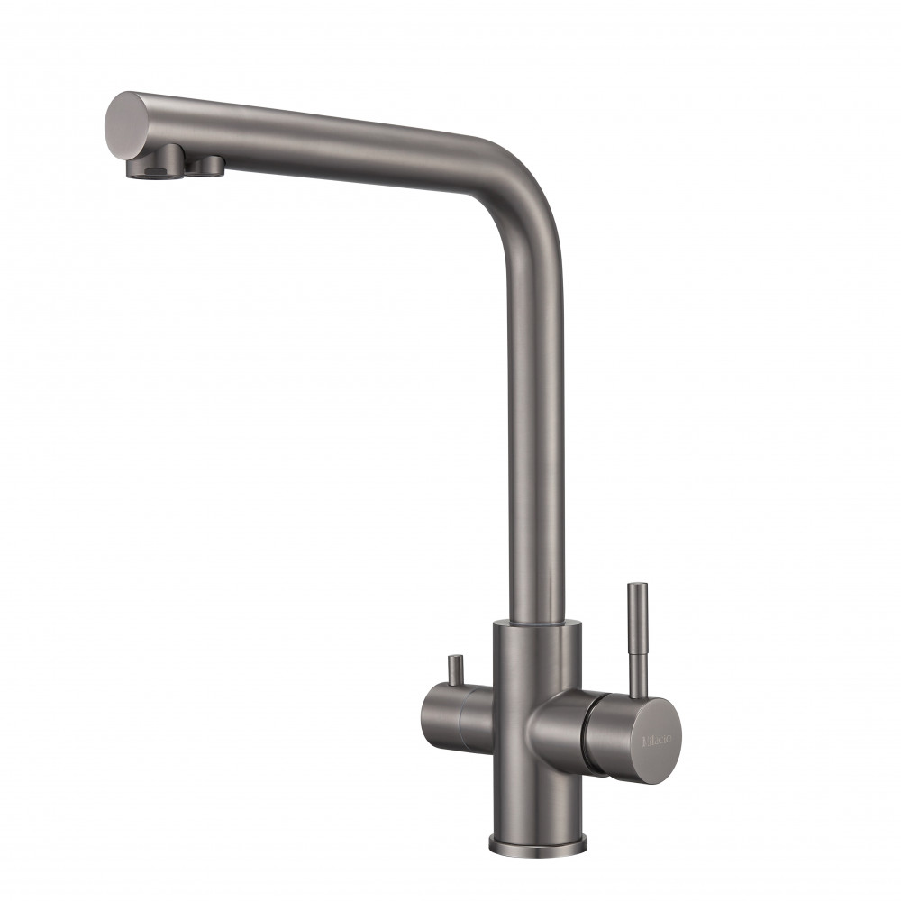 Смеситель для кухни Milacio Ultra ( MCU.553.GM ) вороненая сталь Смеситель для кухни Milacio Ultra ( MCU.553.GM ) вороненая сталь