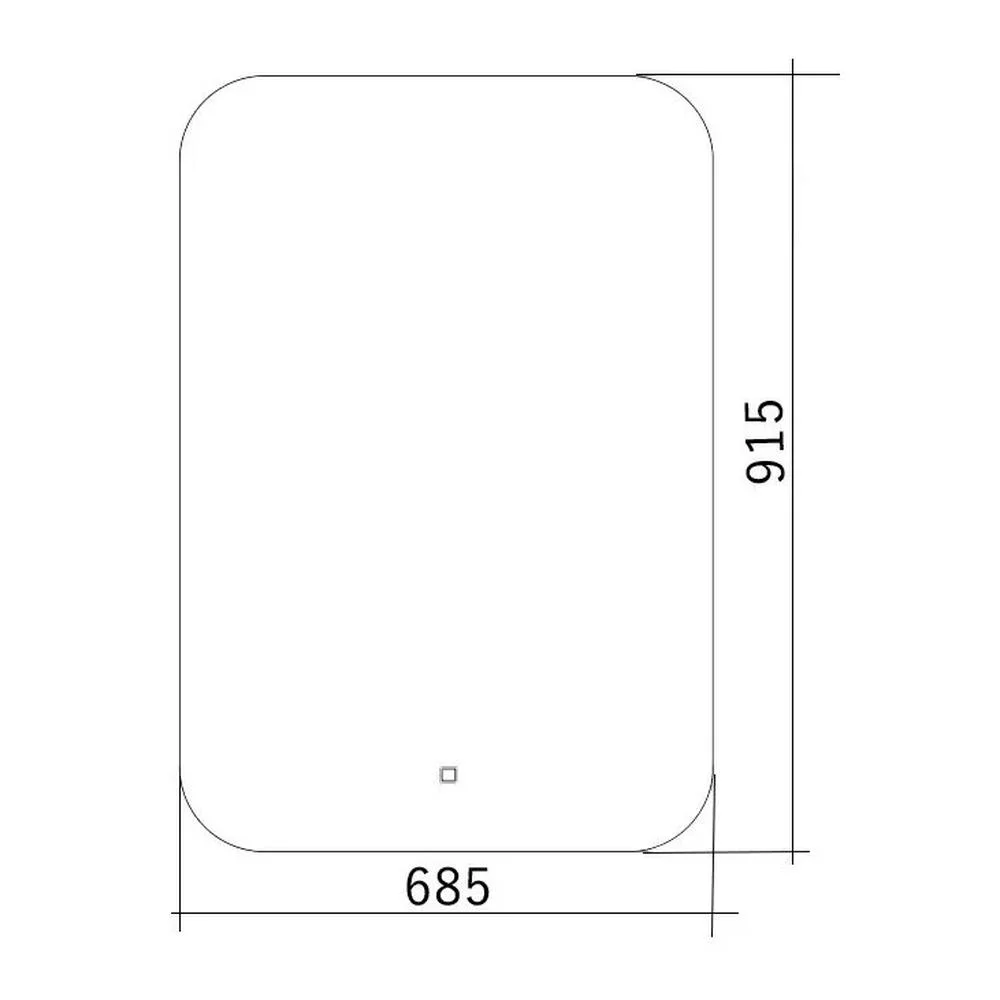 Зеркало Silver Mirrors Паллада 685х915 LED-00002242 сенсорный выключатель — Изображение 2