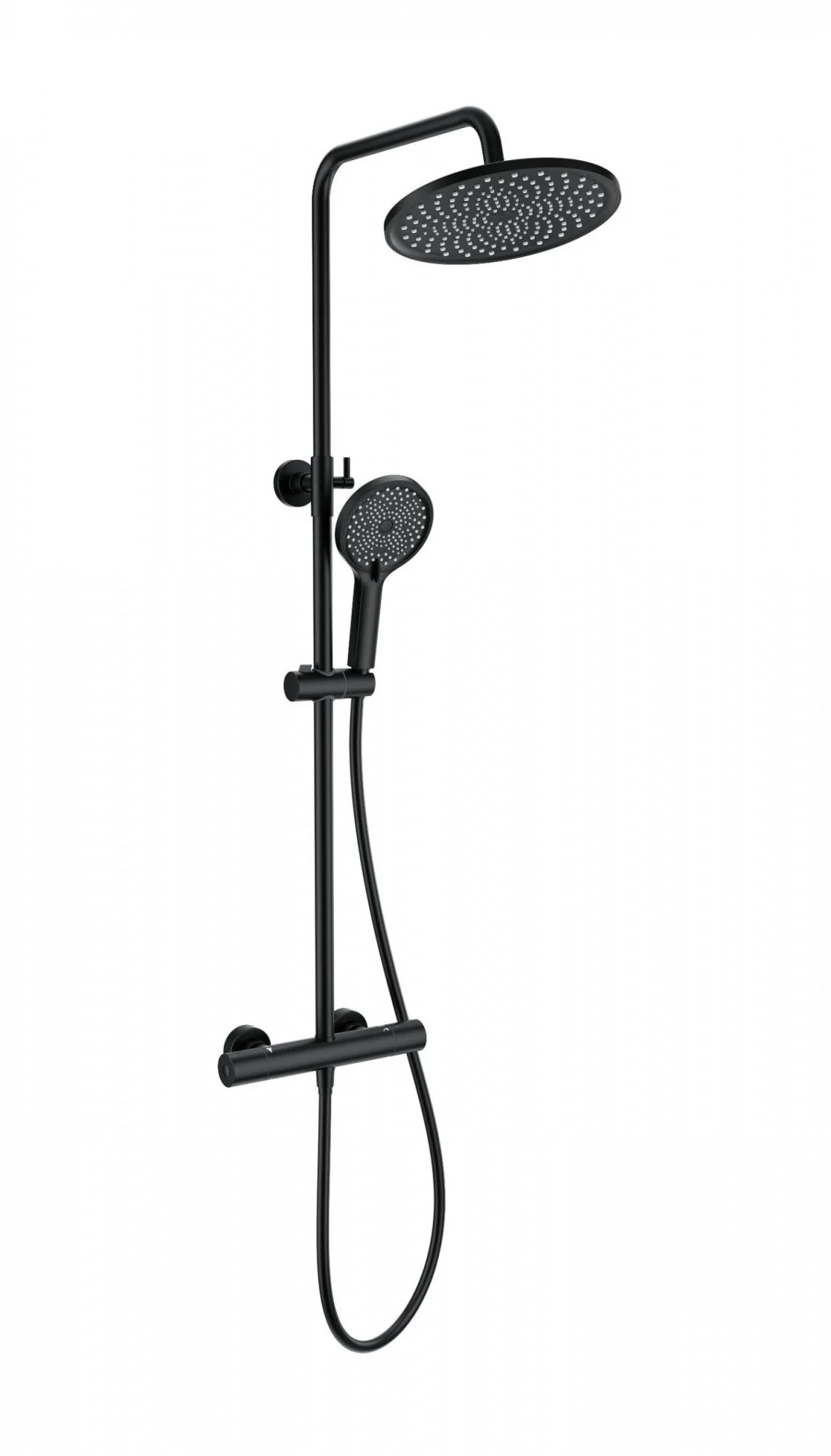 Душевая система Wonzon & Woghand с термостатом, черный матовый (WW-B3013-T1-MB) Душевая система Wonzon & Woghand с термостатом, черный матовый (WW-B3013-T1-MB)