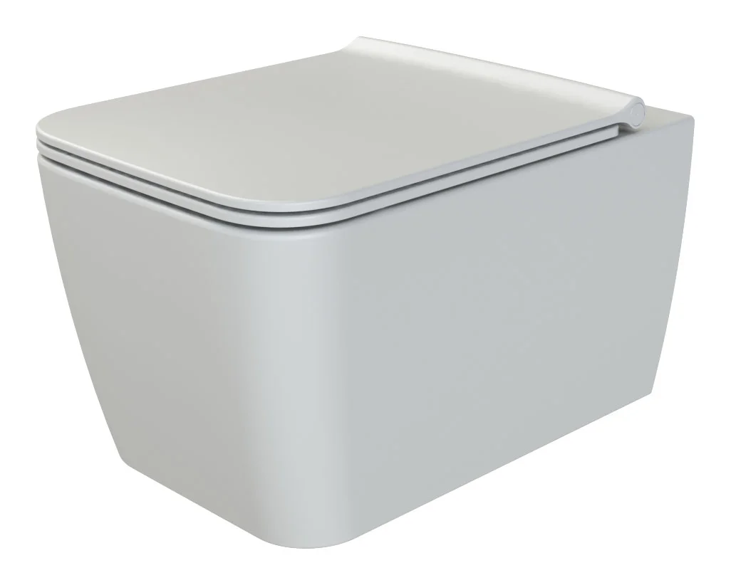Унитаз подвесной Boheme Zen 967-SET-2-MW c биде матовый белый с крышкой Унитаз подвесной Boheme Zen 967-SET-2-MW c биде матовый белый с крышкой
