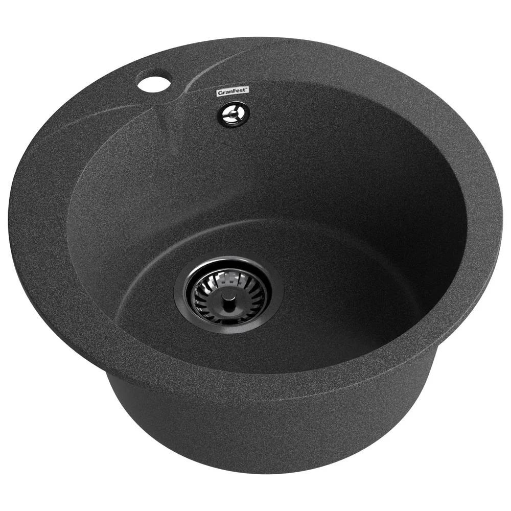 Кухонная мойка GranFest RONDO R-480 графит — Изображение 2