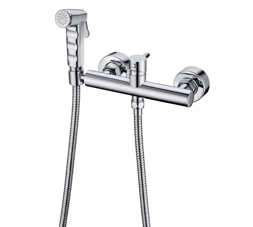 Смеситель для раковины Bravat D9140CP-RUS с гигиеническим Смеситель для раковины Bravat D9140CP-RUS с гигиеническим