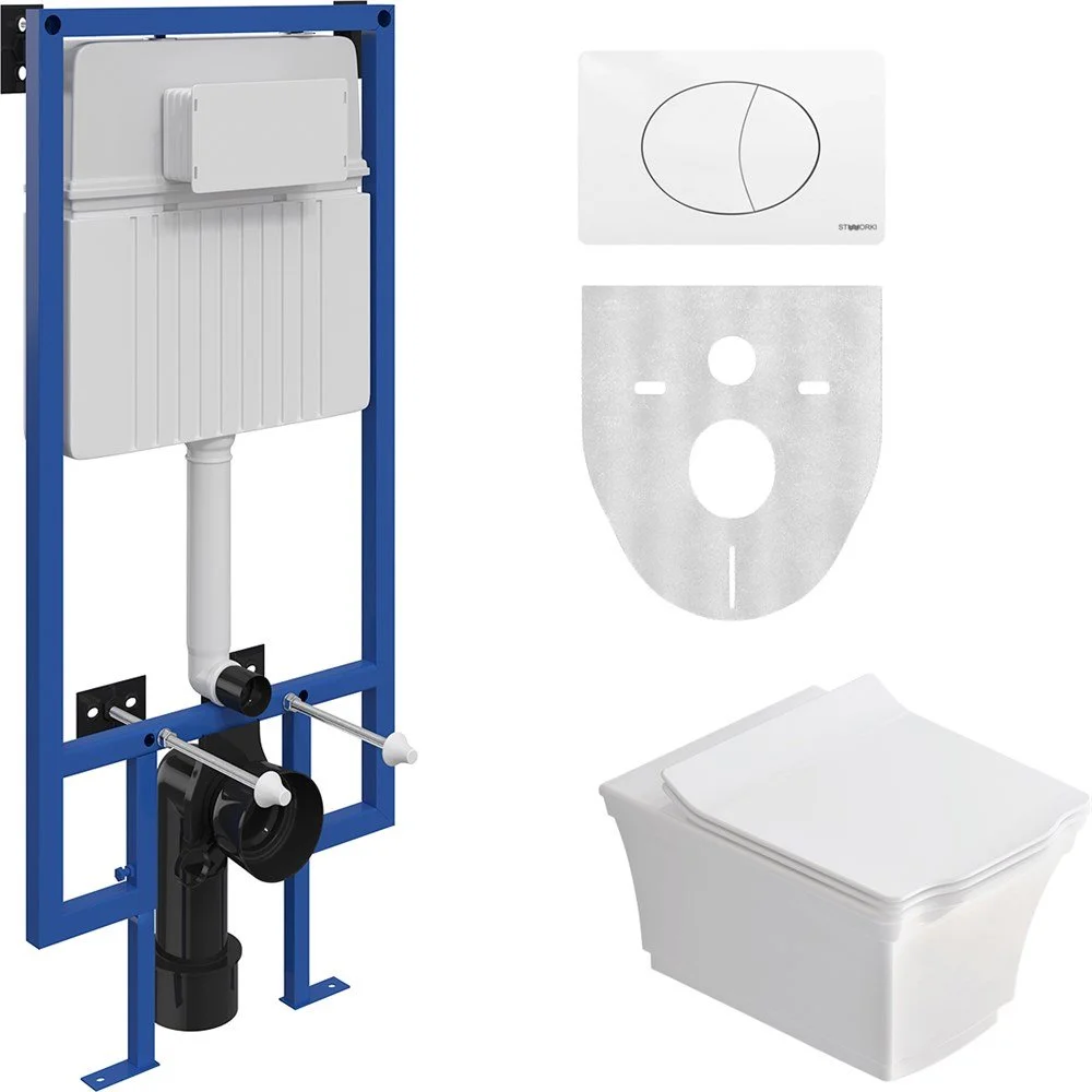 Комплект Унитаз подвесной STWORKI Хадстен SETK3304-0616-001-1-6000 с микролифтом + Система инсталляц 561113 Комплект Унитаз подвесной STWORKI Хадстен SETK3304-0616-001-1-6000 с микролифтом + Система инсталляц 561113