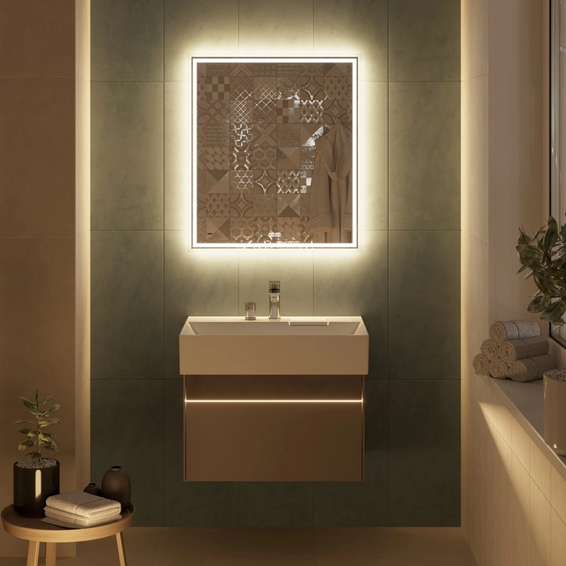 Тумба под раковину Kerama Marazzi Logica LOG.70.2\SAN подвесная 70 см, песчаный — Изображение 6