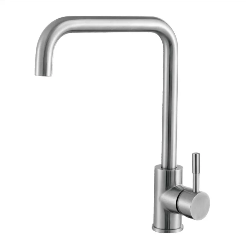 Смеситель для кухни Haiba HB71304-4 сталь — Изображение 1
