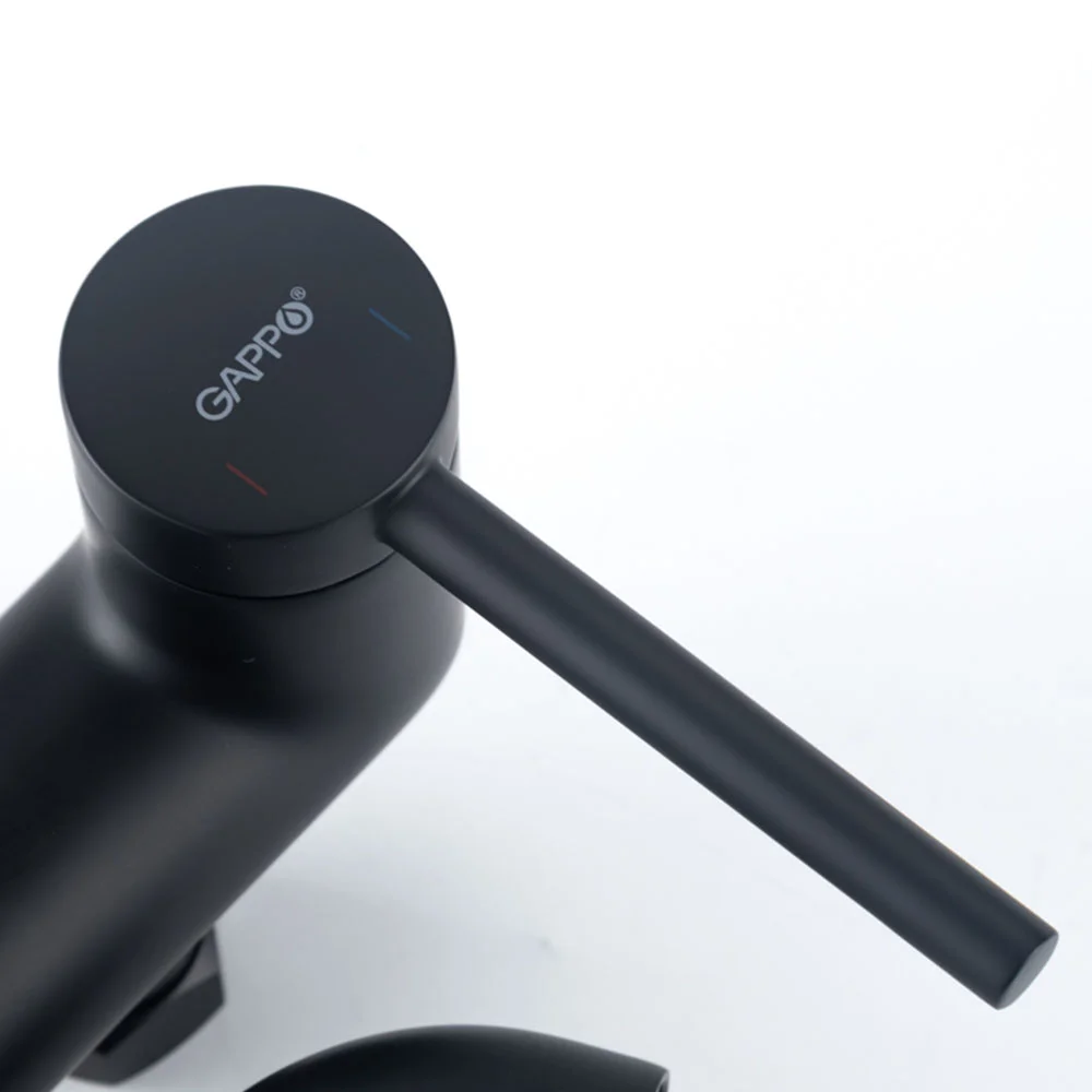 Смеситель для ванны GAPPO G3206-6 черный — Изображение 7
