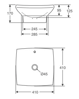 Раковина Jacob Delafon Escale E1325-00 Раковина Jacob Delafon Escale E1325-00