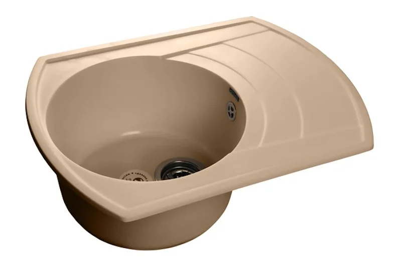 Кухонная мойка GranFest Rondo R-650 L топ топаз Кухонная мойка GranFest Rondo R-650 L топ топаз