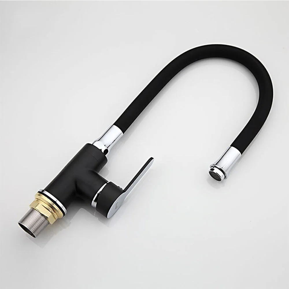 Смеситель для кухни FRAP F4042 с гибким изливом, черный — Изображение 8