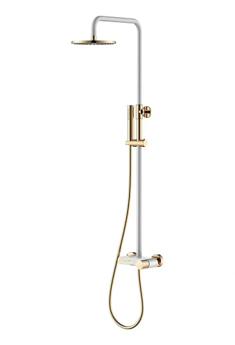 Душевая система Boheme STICK 128-WG.2 WHITE TOUCH GOLD Душевая система Boheme STICK 128-WG.2 WHITE TOUCH GOLD