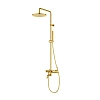 Душевая система CEZARES ECO-CVD-BORO термостатическая диаметр 25,5 см, брашированное золото Душевая система CEZARES ECO-CVD-BORO термостатическая диаметр 25,5 см, брашированное золото