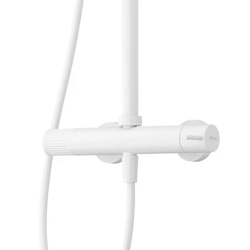 Душевая система CEZARES LEAF-CDA-30-L-BIO телескопическая, с верхним и ручным душем, диаметр 300 мм металл, белый матовый Душевая система CEZARES LEAF-CDA-30-L-BIO телескопическая, с верхним и ручным душем, диаметр 300 мм металл, белый матовый