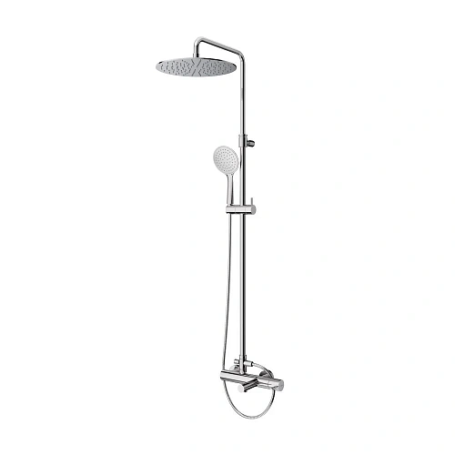 Душевая система CEZARES LEAF-CVDA-30-L-01 телескопическая с верхним и ручным душем, диаметр 230 мм АбС пластик, хром Душевая система CEZARES LEAF-CVDA-30-L-01 телескопическая с верхним и ручным душем, диаметр 230 мм АбС пластик, хром