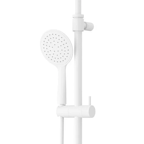 Душевая система CEZARES LEAF-CVDA-30-L-BIO телескопическая с верхним и ручным душем, диаметр 230 мм АбС пластик, белый матовый Душевая система CEZARES LEAF-CVDA-30-L-BIO телескопическая с верхним и ручным душем, диаметр 230 мм АбС пластик, белый матовый