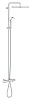 Душевая система GROHE Tempesta Cosmopolitan 250 CUBE с термостатом для ванны, излив 169 мм, хром (26 26691000